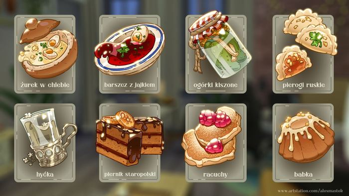 Polish Food Assets - 2D art by TUUDEE